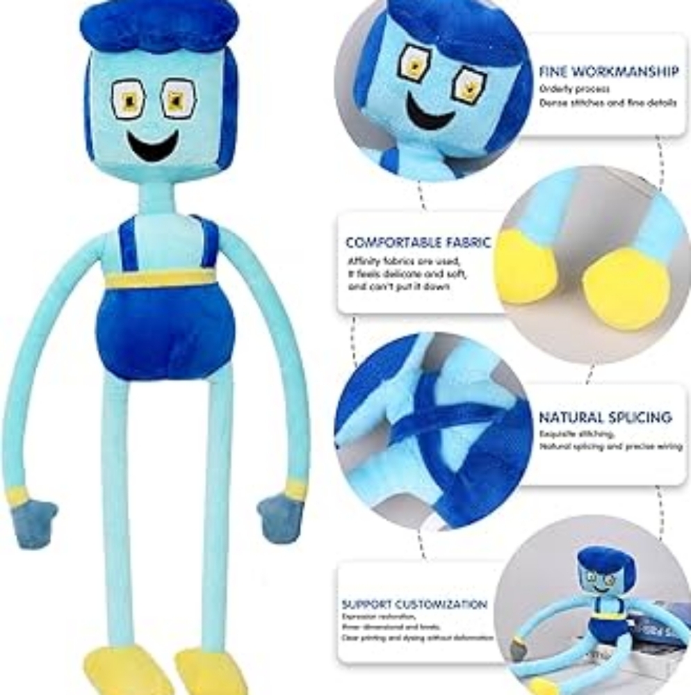 17" Daddy Long Legs Soft Toy 17 Inch Blue and Yellow Plush Kids Poppy Playtime - Picture 6 of 12
